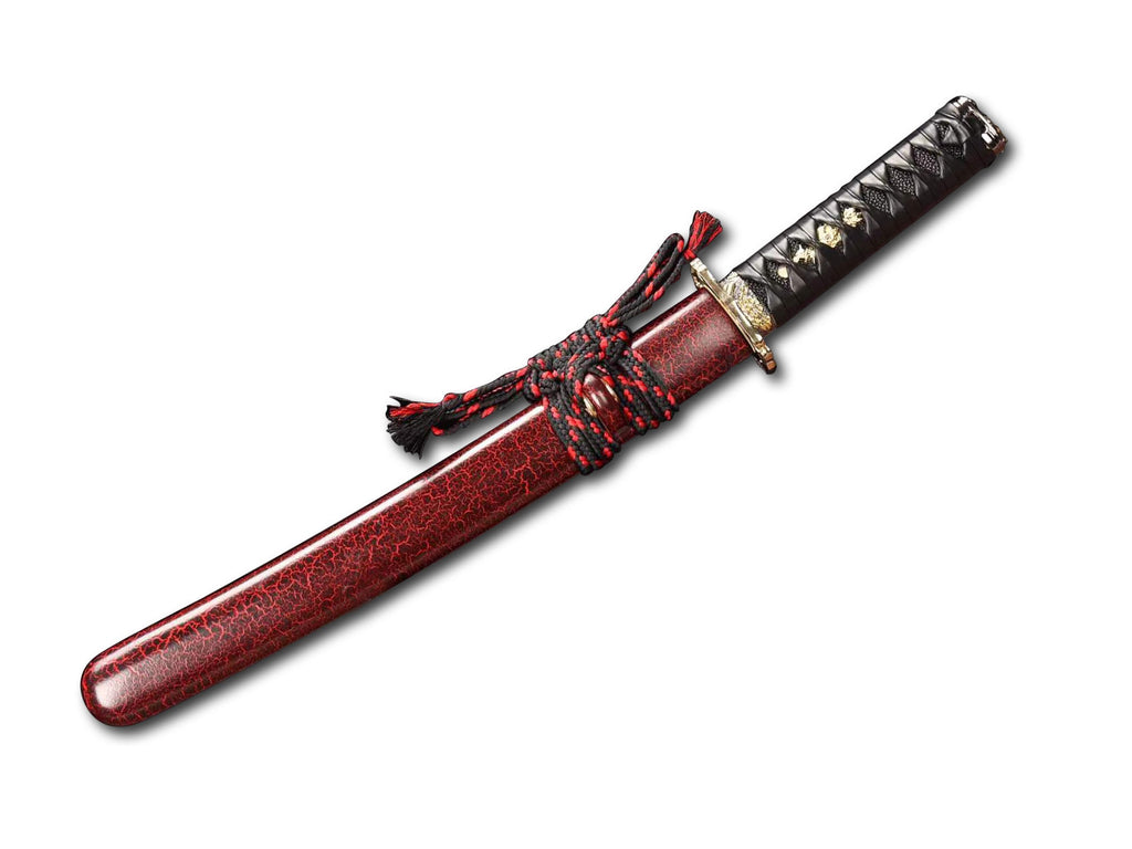 T10 Steel Sword,Short Knife,Harmon Katana,Japanese Tanto Samurai sword Real loveyitadj
