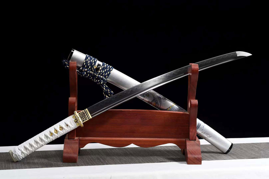 T10 Steel Handmade Katana Sword,Japanese Samurai Sword,Dragon Sword loveyitadj