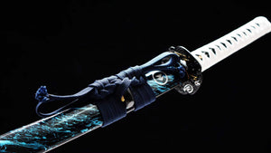 Soul of Tsushima Sword 1095 Steel Samurai sword replica Handmade Japanese katana hansi sword