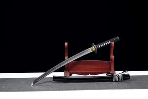 T10 steel Sword,Full Tang Japanese Samurai Sword,Wakizashi Handmade Katana Real loveyitadj