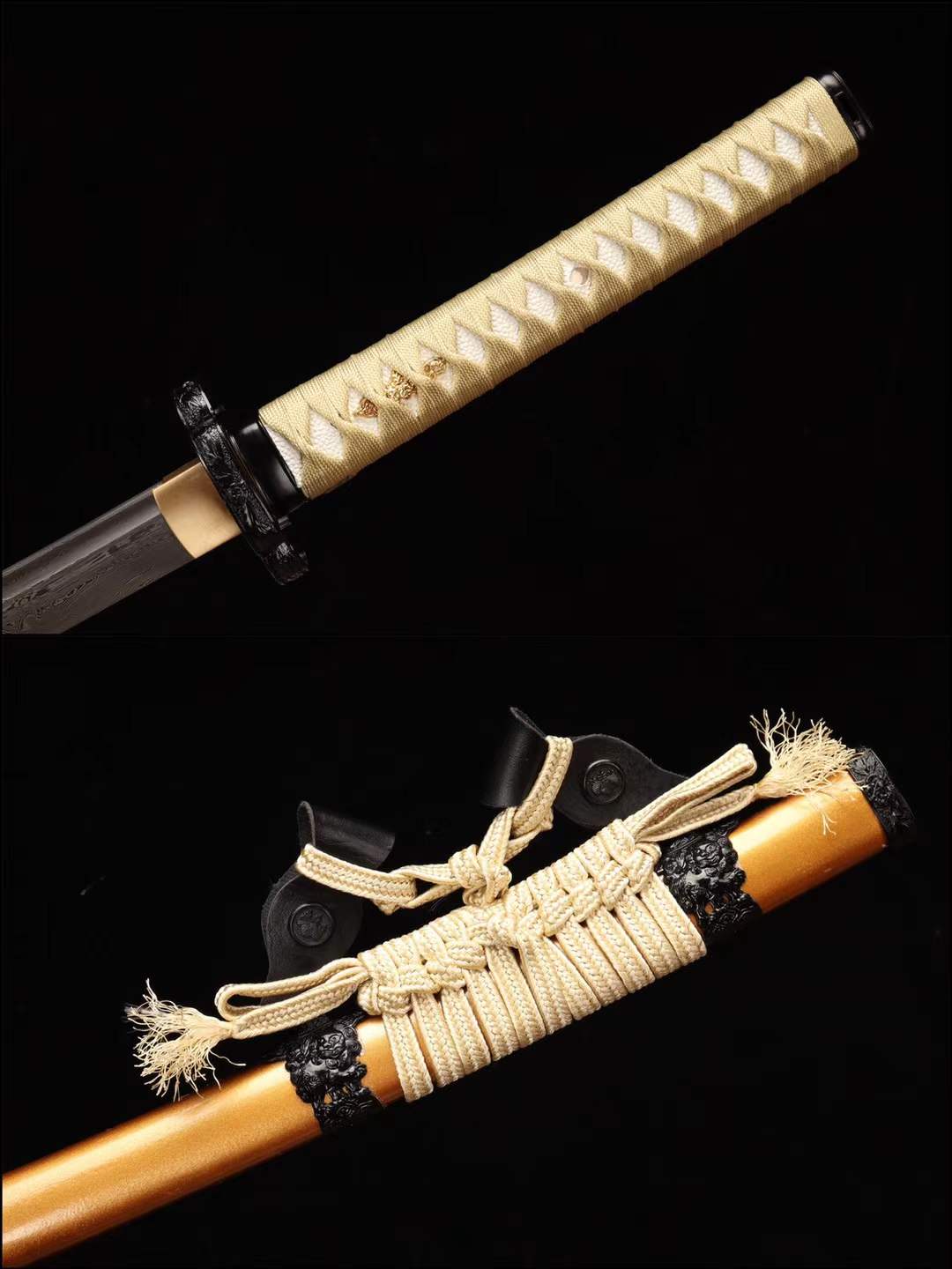 Samurai sword,Damascus Folding Steel Sword Katana,T8 Folding Steel Japanese Sword,Dragon Sword loveyitadj