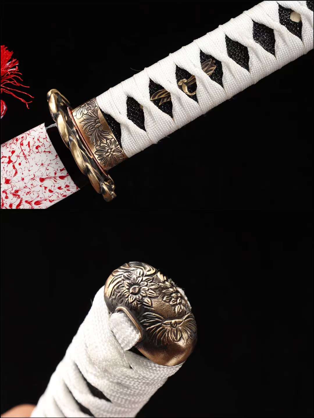 Clay burning blade T10 steel Sword,Full Tang Japanese Katana Sword,Handmade Japanese Samurai sword loveyitadj