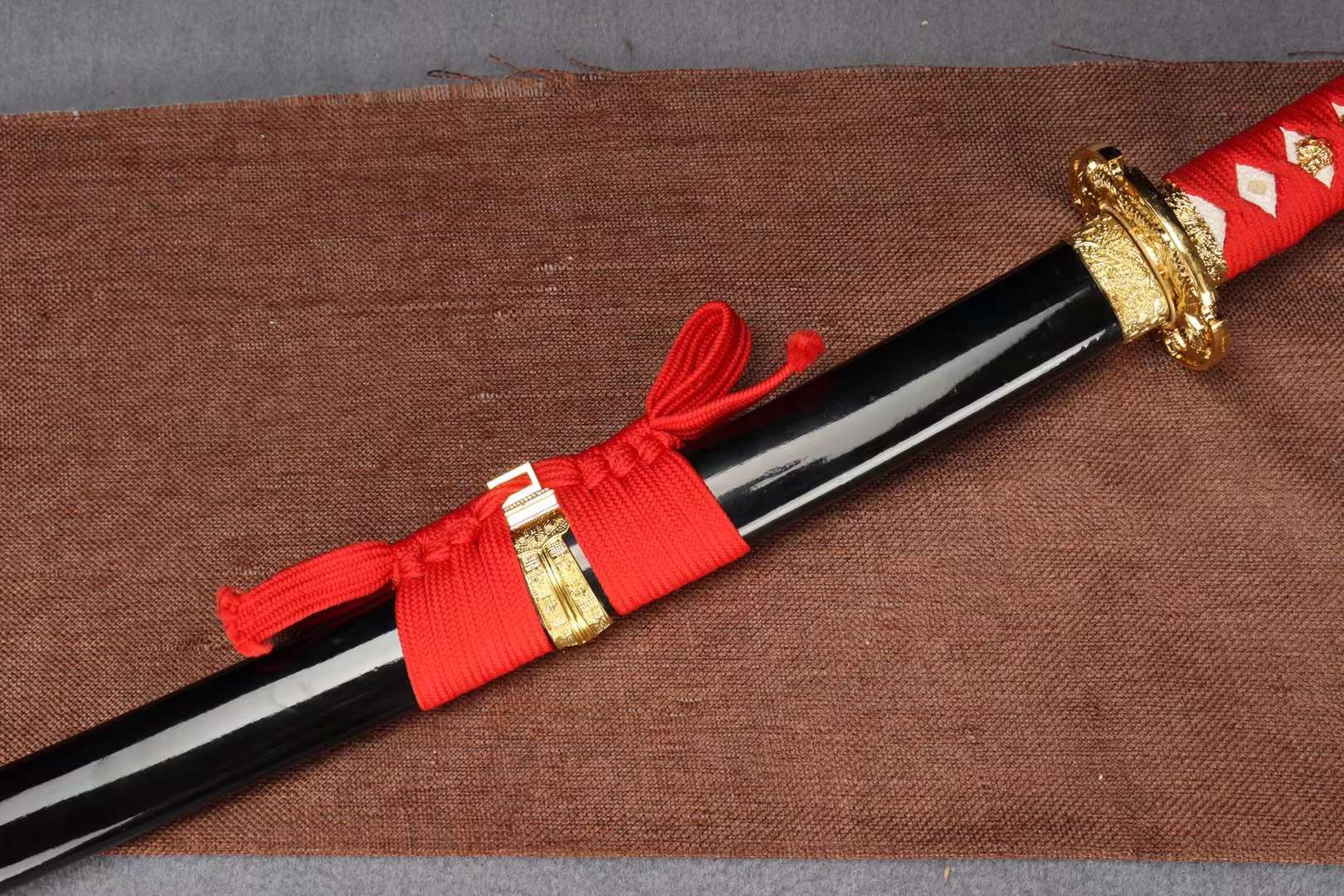 Burning Blade T10 Steel Tachi Sword,Handmade Japanese Katana,Dragon Samurai sword loveyitadj