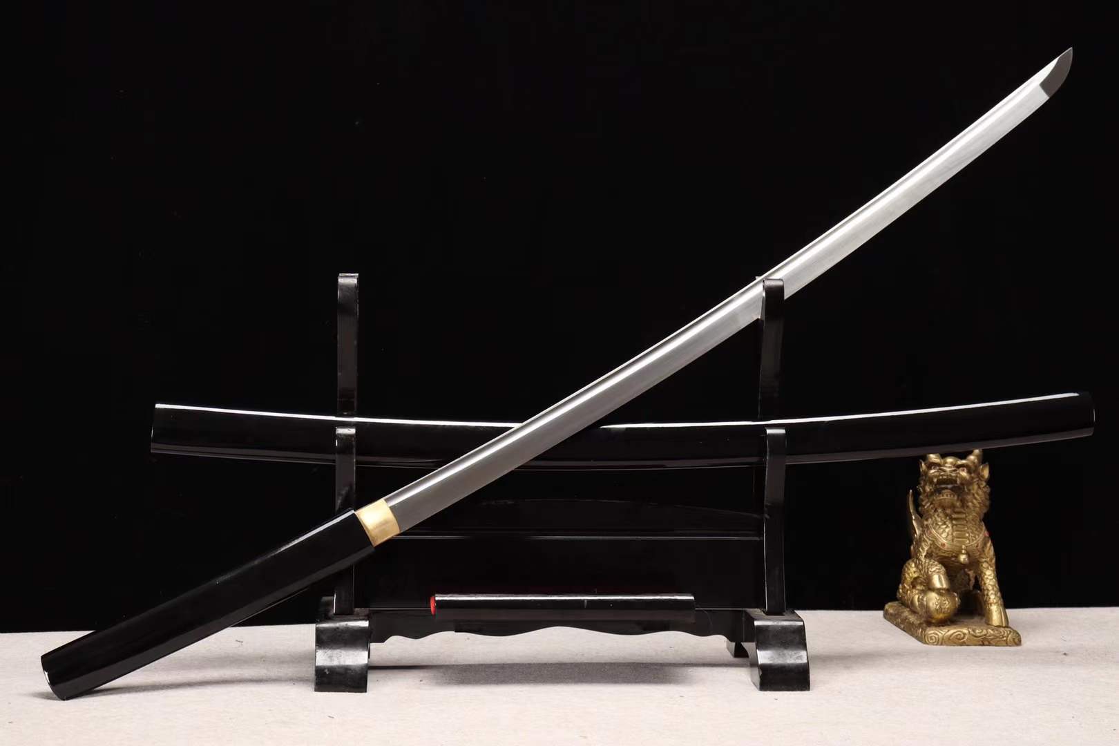 1095 Steel Japanese Sword,Iai samurai sword,Full Tang,Katana Sword Real loveyitadj