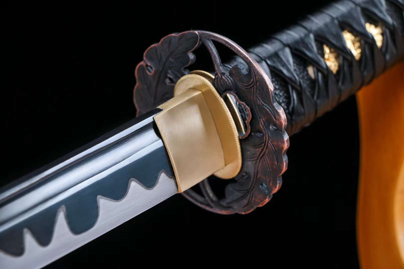 Sword Set,Handmade Japanese Samurai sword,1060 Steel Katana Set,Black Sword Set loveyitadj