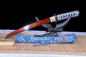 Damascus folding steel Japanese Samurai sword,Handmade Short Tanto Katana Small sword loveyitadj