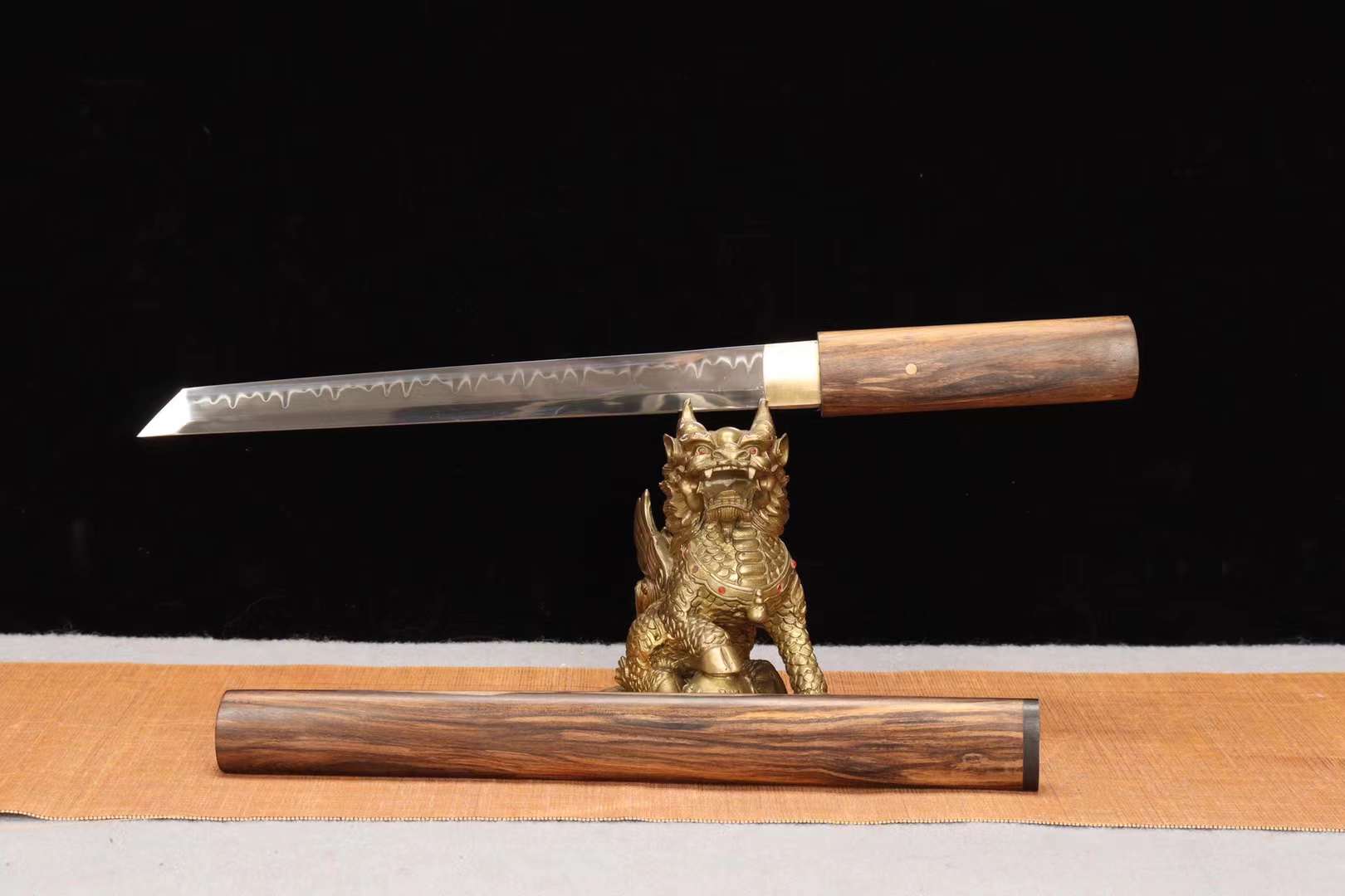 Handmade Japanese Sword,Small Sword,Katana Samurai sword,T10 Steel Tanto Sword loveyitadj