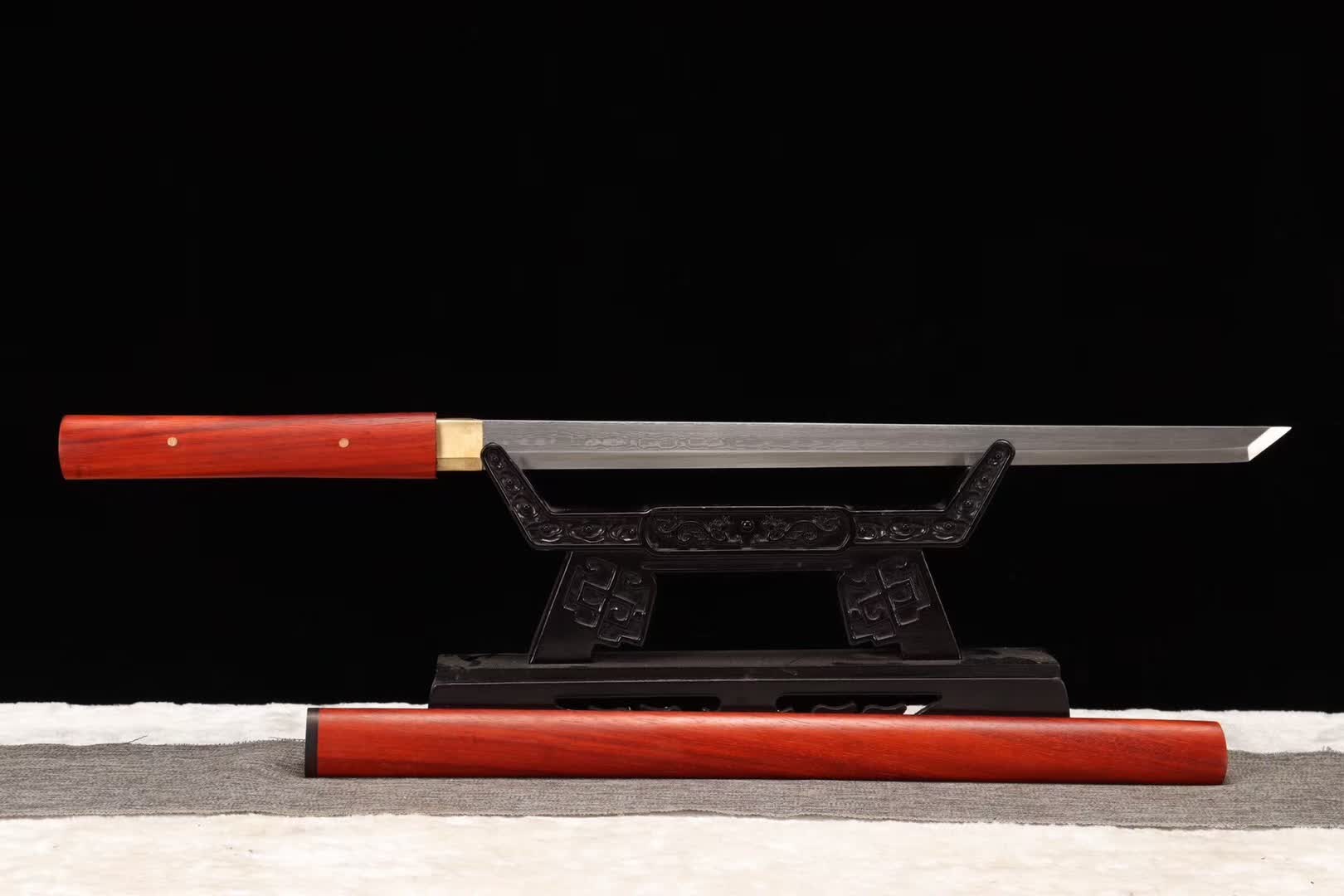 Damascus folding steel Ninja Samurai Sword,Handmade Japanese Wakizashi Sword,Full Tang Katana Real loveyitadj