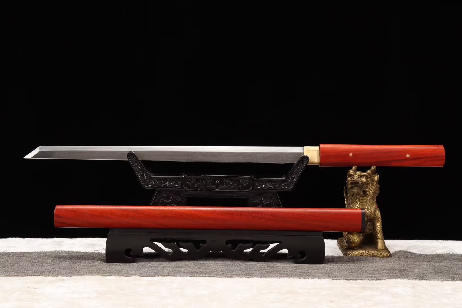 Damascus folding steel Ninja Samurai Sword,Handmade Japanese Wakizashi Sword,Full Tang Katana Real loveyitadj
