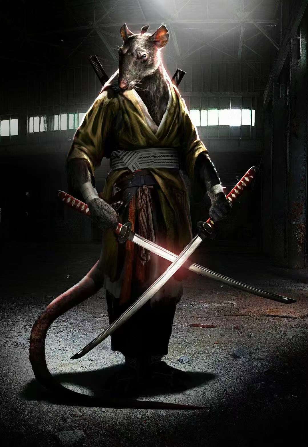 Splinter sword 1060 steel samurai sword Hamato Yoshi katana Teenage Mutant Ninja Turtles swords loveyitadj