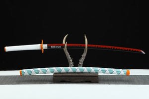 1045 steel samurai sword,demon slayer sword,comic katana Rengoku swords hansi sword