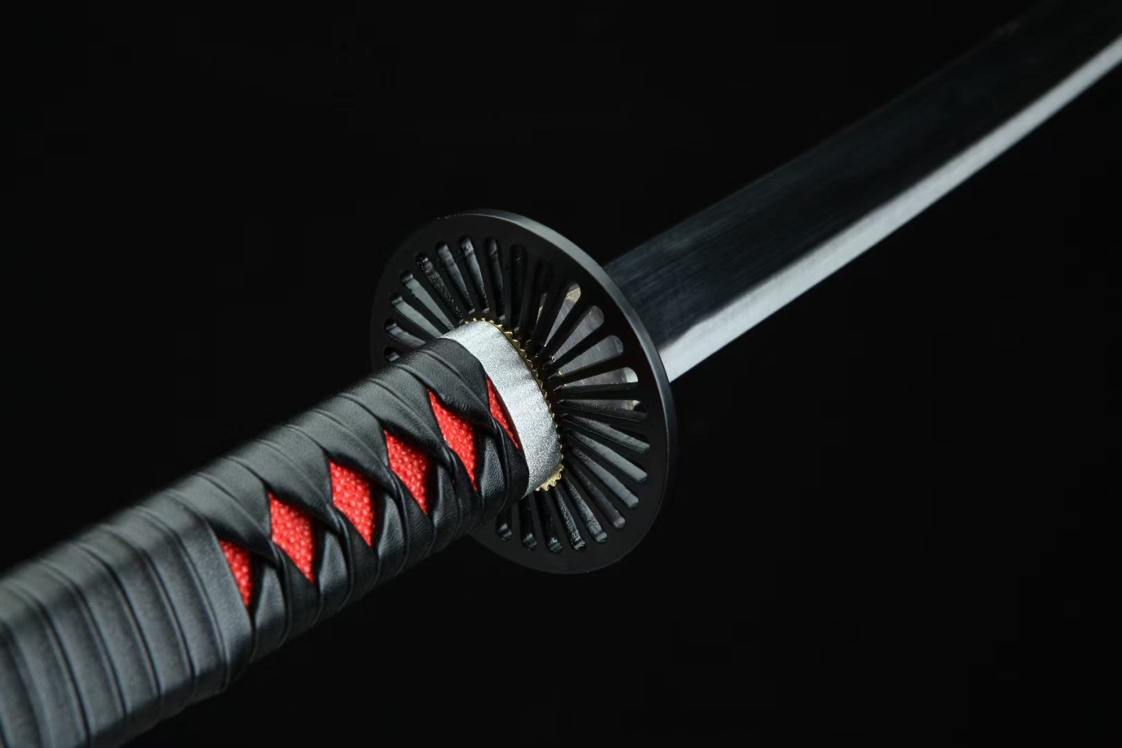 Handmade comic katana, Japanese katana, black katana demon slayer sword Tanjiro katana swords hansi sword