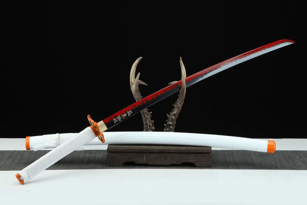 1045 Carbon Steel Japanese Katana comic sword,demon slayer Samurai sword Rengoku sword hansi sword