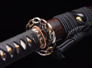 T10 steel handmade samurai sword, Japanese samurai sword, collection samurai sword hansi sword