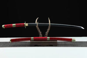 One piece sword,Comic Katana,1045 Steel Roronoa Zoro swords,Sandai Kitetsu sword hansi sword